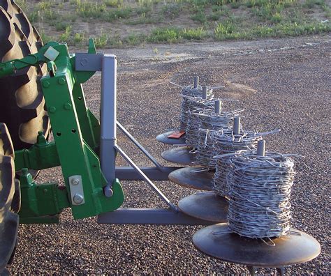 skid steer fence building attachments|3 point hitch fence unroller.